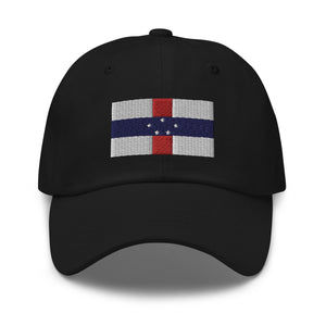 Netherlands Antilles Flag Cap - Adjustable Embroidered Dad Hat