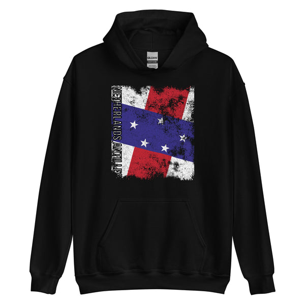 Netherlands Antilles Flag - Distressed Flag Hoodie