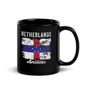 Netherlands Antilles Flag Distressed Mug