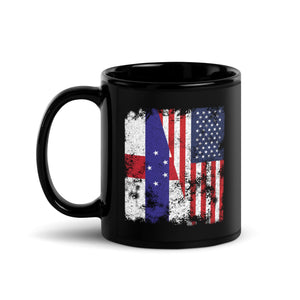 Netherlands Antilles USA Flag Mug