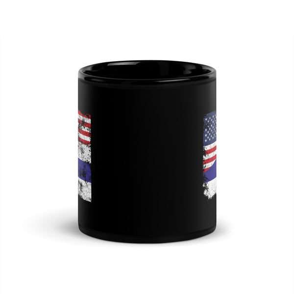 Netherlands Antilles USA Flag Mug