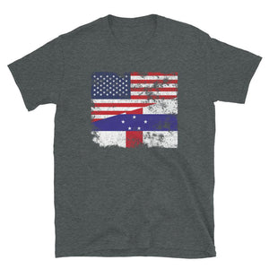 Netherlands Antilles USA Flag T-Shirt
