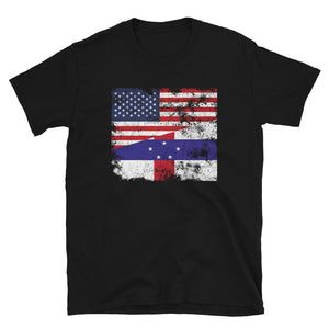 Netherlands Antilles USA Flag T-Shirt