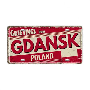 Netherlands, Belgium, Austria & poland Flag License Plate Collection