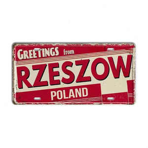 Netherlands, Belgium, Austria & poland Flag License Plate Collection