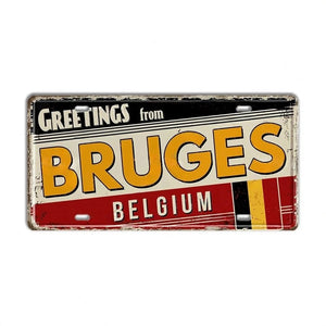 Netherlands, Belgium, Austria & poland Flag License Plate Collection