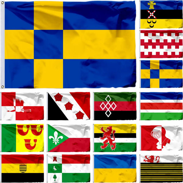 Netherlands City Flags - Dutch Municipality Flags - 90x150cm(3x5ft) - 60x90cm(2x3ft)
