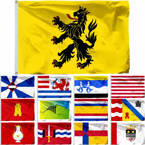 Netherlands City Flags - Dutch Municipality Flags - 90x150cm(3x5ft) - 60x90cm(2x3ft)