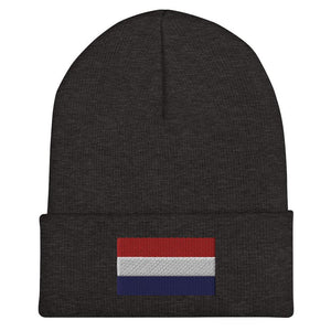 Netherlands Flag Beanie - Embroidered Winter Hat