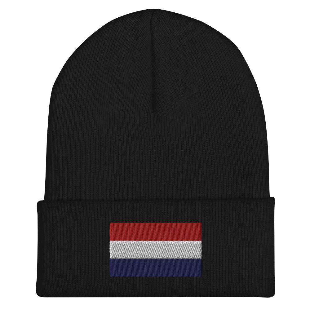 Netherlands Flag Beanie - Embroidered Winter Hat