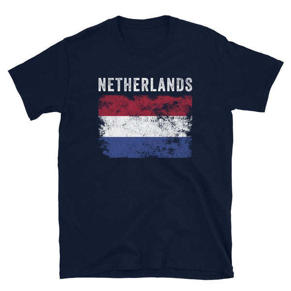 Netherlands Flag Distressed - Dutch Flag T-Shirt