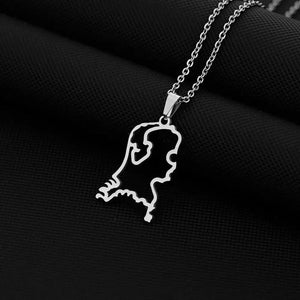 Netherlands Map Necklace
