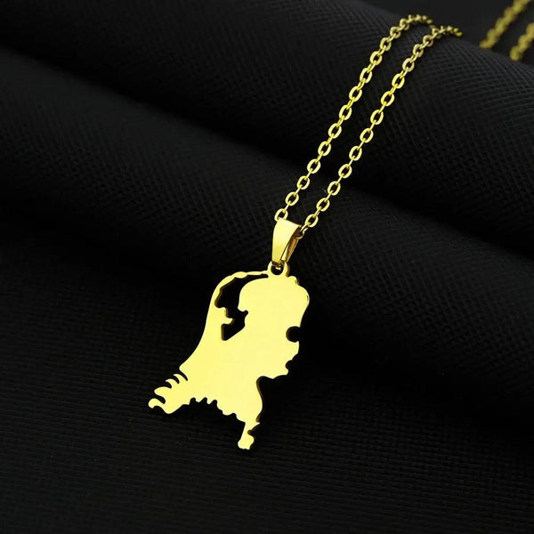Netherlands Map Necklace