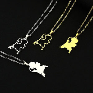 Netherlands Map Necklace