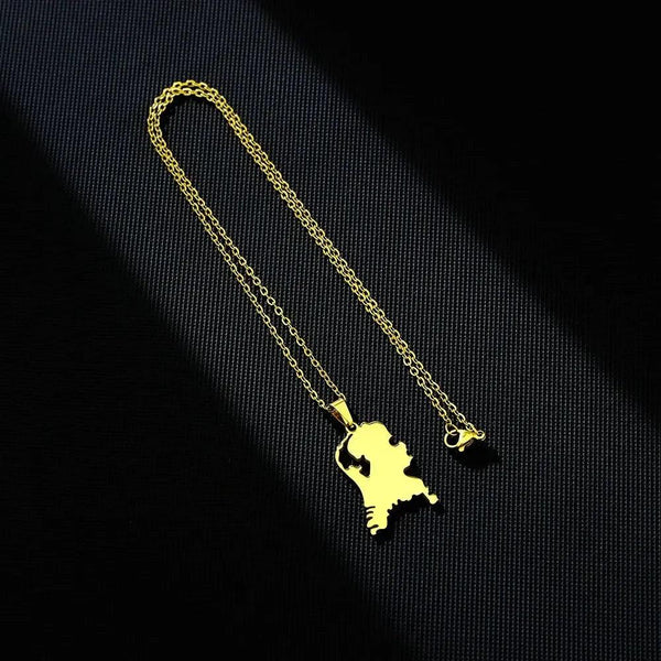Netherlands Map Necklace