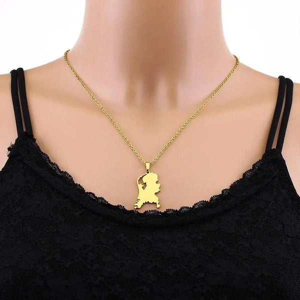 Netherlands Map Necklace
