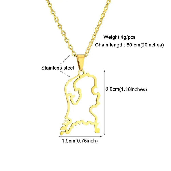 Netherlands Map Necklace