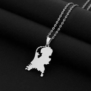 Netherlands Map Necklace