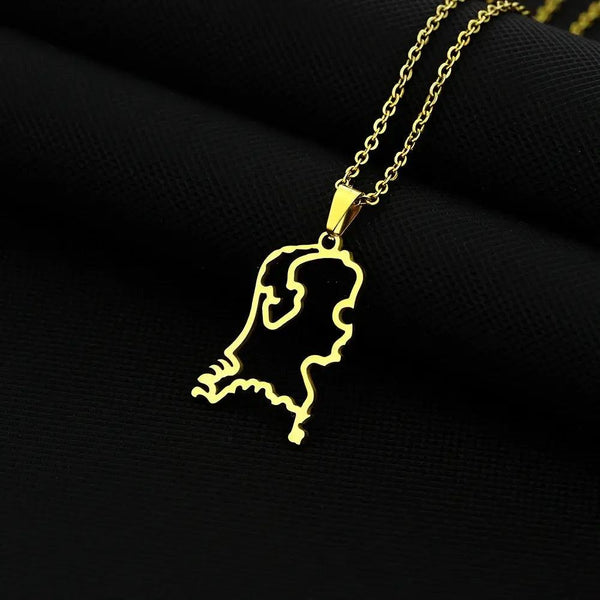 Netherlands Map Necklace