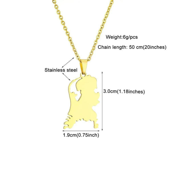 Netherlands Map Necklace