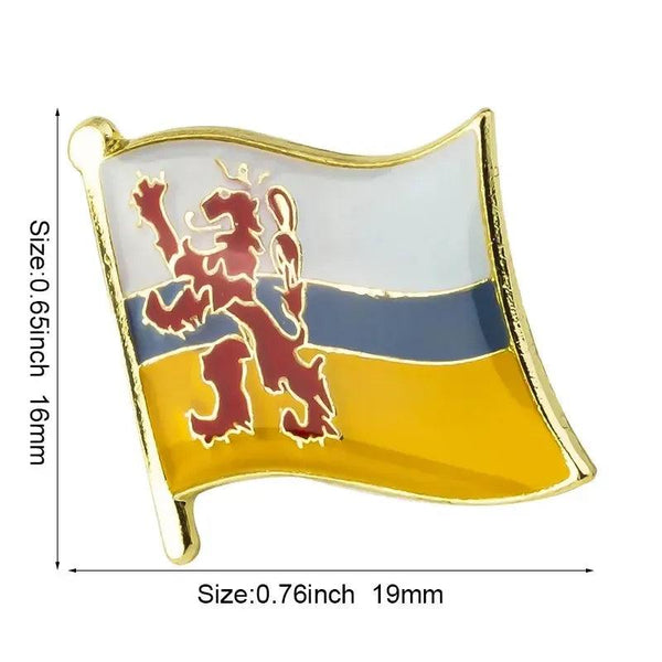 Netherlands Province Flag Lapel Pin Collection - Enamel Pin Flag
