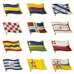 Netherlands Province Flag Lapel Pin Collection - Enamel Pin Flag