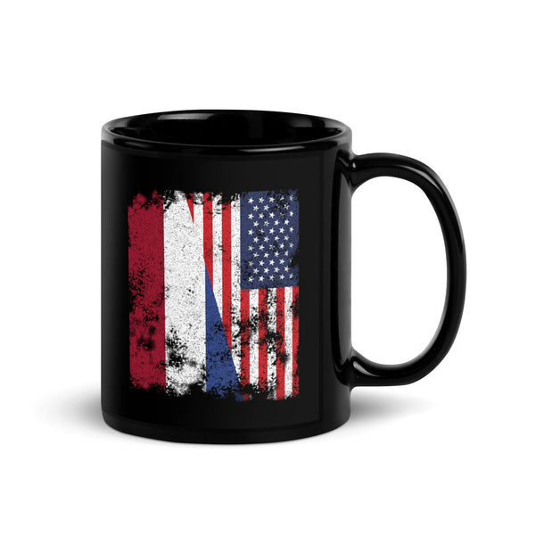 Netherlands USA Flag - Half American Mug