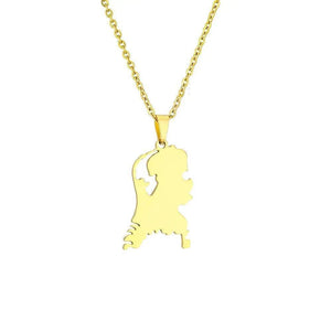 Netherlands Map Necklace