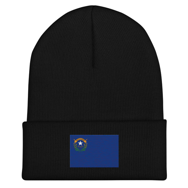 Nevada State Flag Beanie - Embroidered Winter Hat