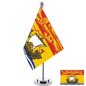 New Brunswick Desk Flag - Small Office Table Flag