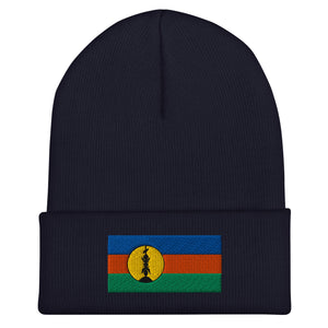 New Caledonia Flag Beanie - Embroidered Winter Hat