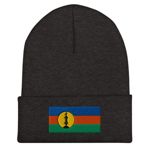 New Caledonia Flag Beanie - Embroidered Winter Hat