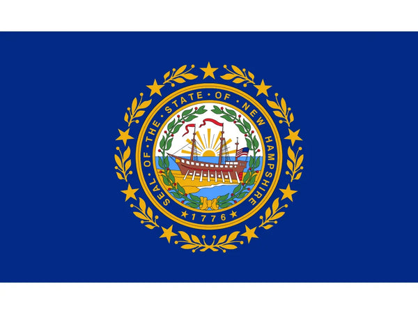 New Hampshire State Flag - 90x150cm(3x5ft) - 60x90cm(2x3ft)