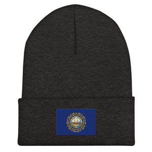 New Hampshire State Flag Beanie - Embroidered Winter Hat