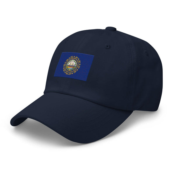 New Hampshire State Flag Cap - Adjustable Embroidered Dad Hat