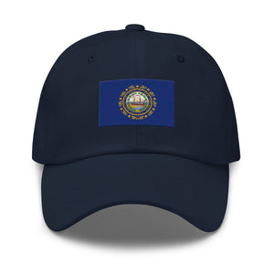 New Hampshire State Flag Cap - Adjustable Embroidered Dad Hat