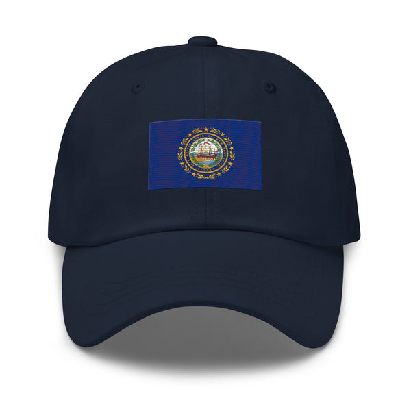 New Hampshire State Flag Cap - Adjustable Embroidered Dad Hat