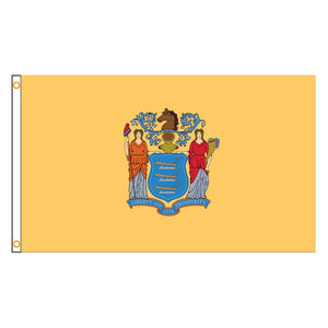 New Jersey State Flag - 90x150cm(3x5ft) - 60x90cm(2x3ft)