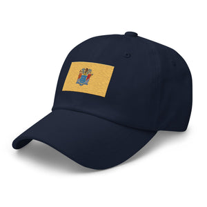 New Jersey State Flag Cap - Adjustable Embroidered Dad Hat