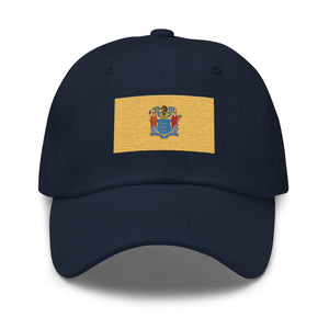 New Jersey State Flag Cap - Adjustable Embroidered Dad Hat