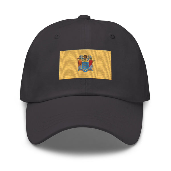 New Jersey State Flag Cap - Adjustable Embroidered Dad Hat