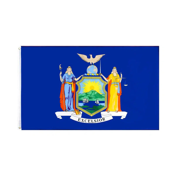New York State Flag - 90x150cm(3x5ft) - 60x90cm(2x3ft)