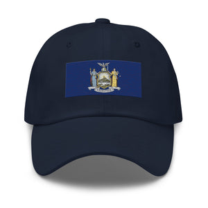 New York State Flag Cap - Adjustable Embroidered Dad Hat