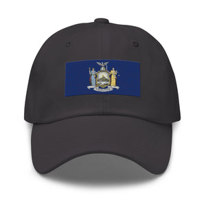 New York State Flag Cap - Adjustable Embroidered Dad Hat