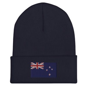 New Zealand Flag Beanie - Embroidered Winter Hat