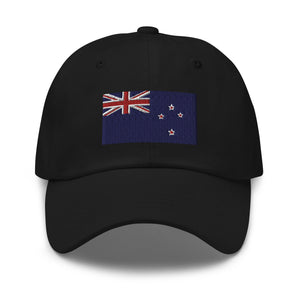 New Zealand Flag Cap - Adjustable Embroidered Dad Hat