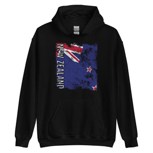 New Zealand Flag - Distressed Flag Hoodie