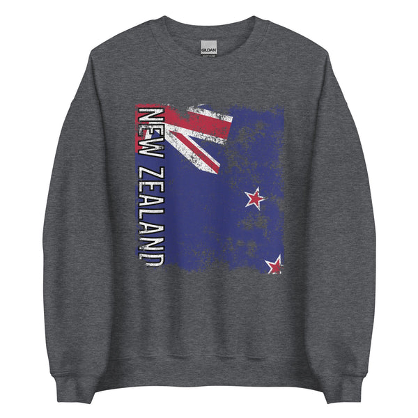 New Zealand Flag - Distressed Flag Sweatshirt