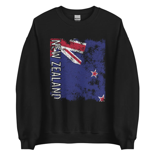 New Zealand Flag - Distressed Flag Sweatshirt