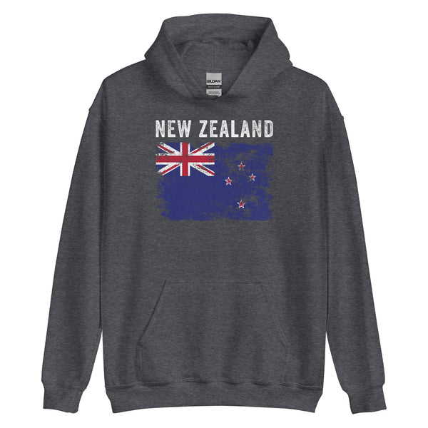 New Zealand Flag Distressed Hoodie